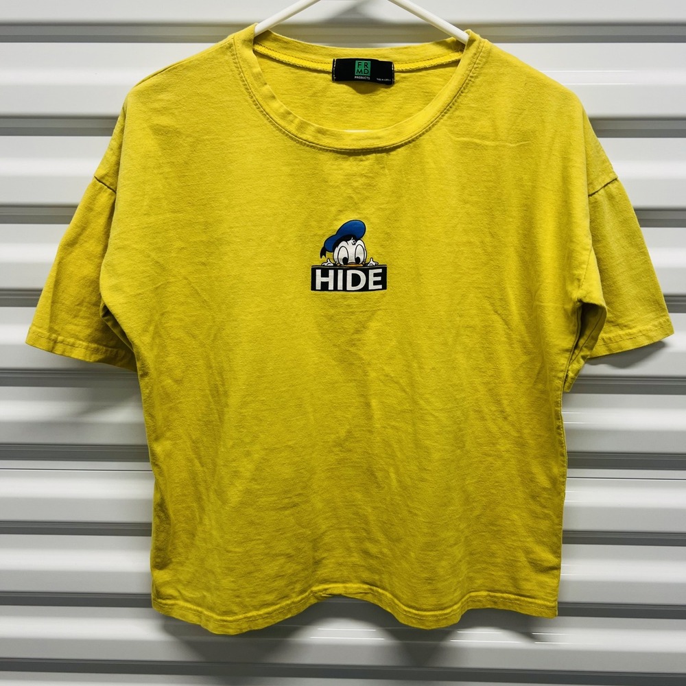 FRMD Products Yellow Graphic T-Shirt One Size Unisex Hide Character Tee Korea — photo 2